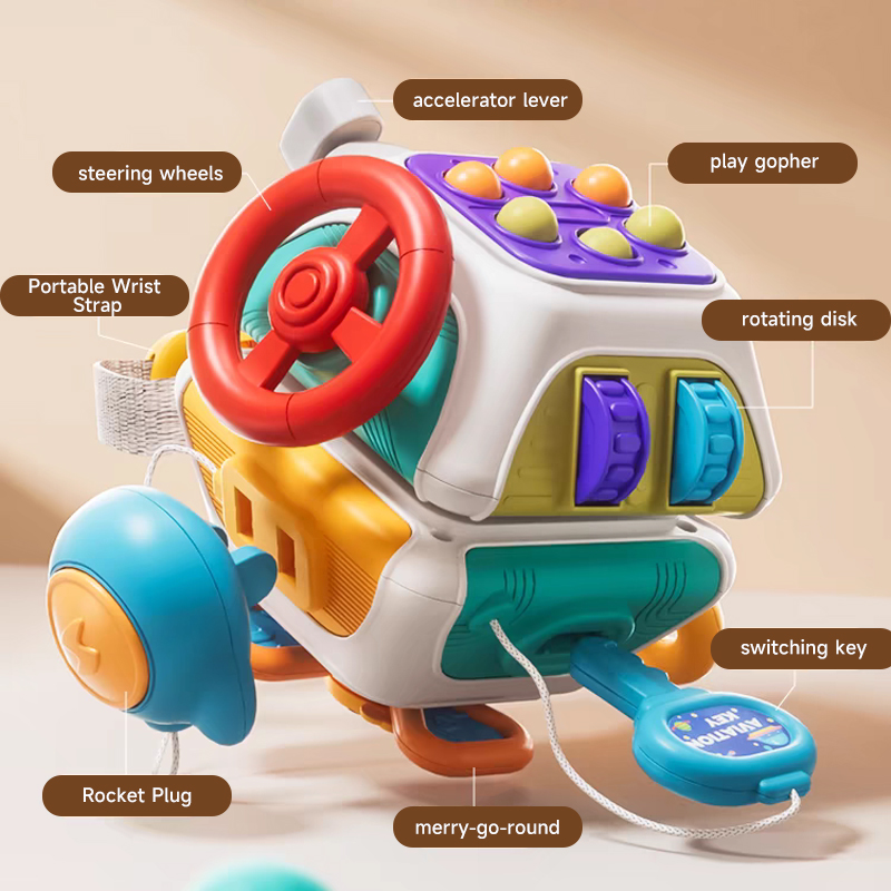 Travel Accessories For Baby - Montessori duyusal oyuncaklar bebek meşgul küp