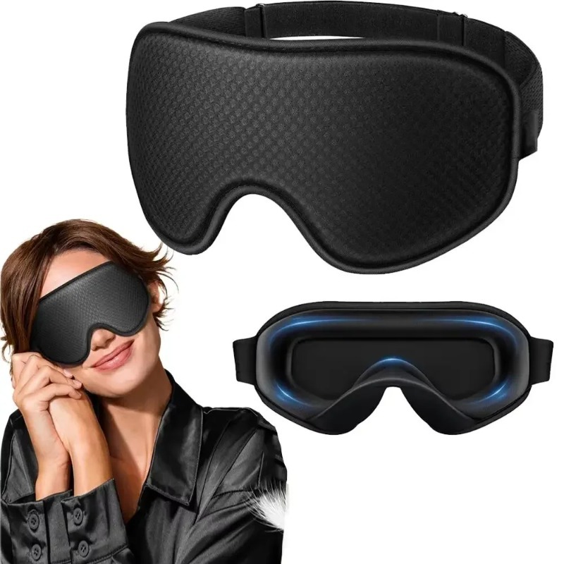 Travel Accessories Eye Mask - 3D Karartmalı Nefes Alabilen Uyku Maskesi,