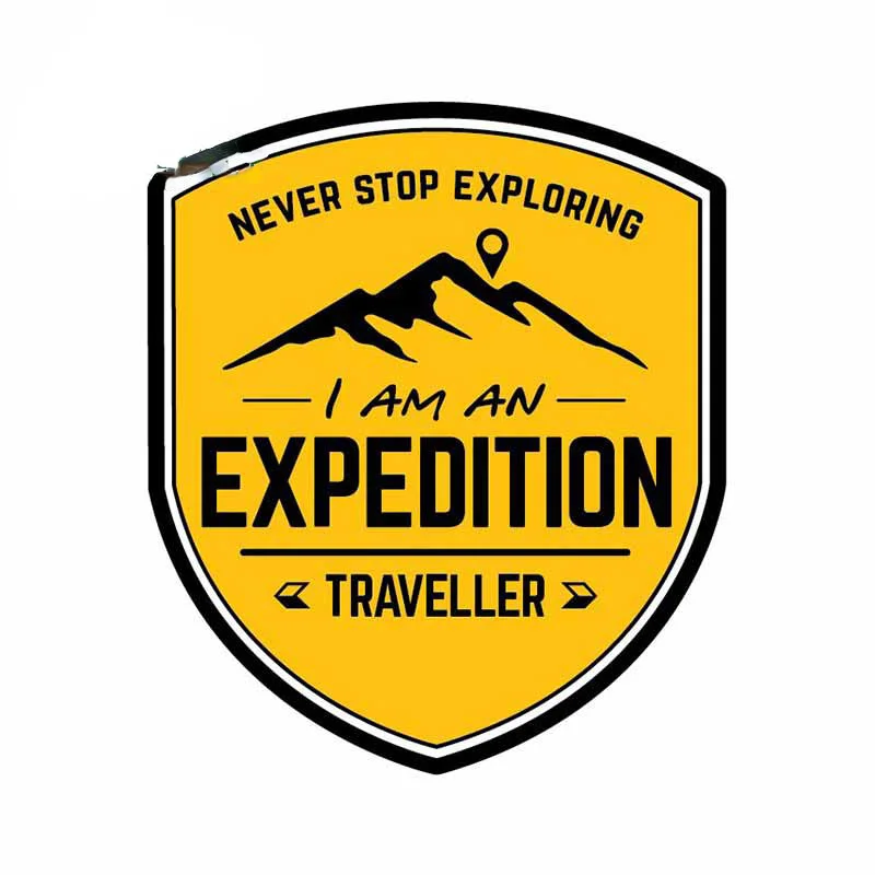 Travel Accessories Personalised - 13cm Expedition Seyahat Araba Çıkartması Keşfetmeyi