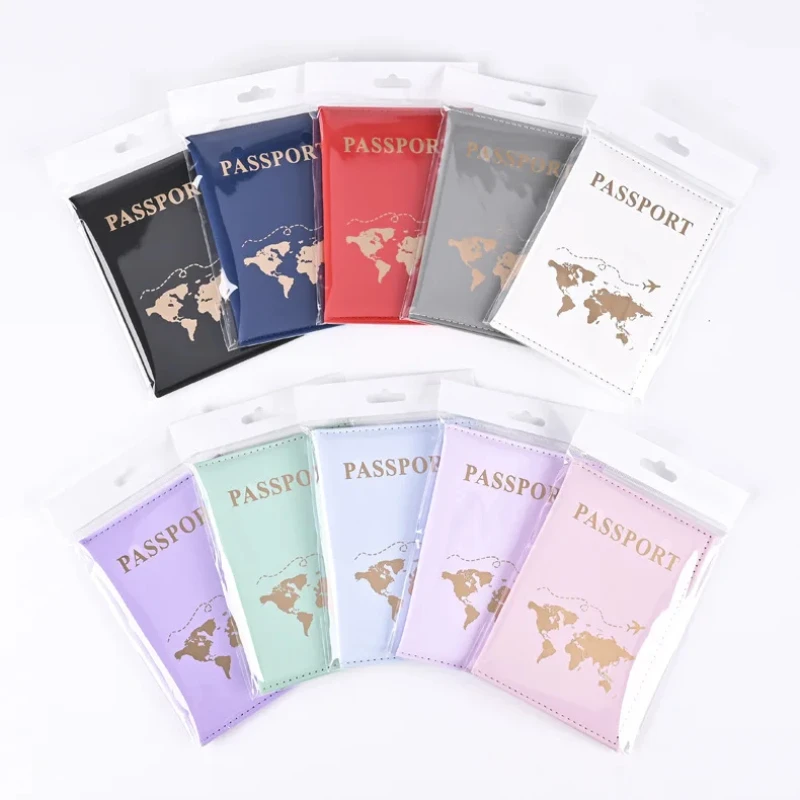 Travel Accessories Gifts For Women - Moda Pasaport Koruyucu Kapak Dünya Desen