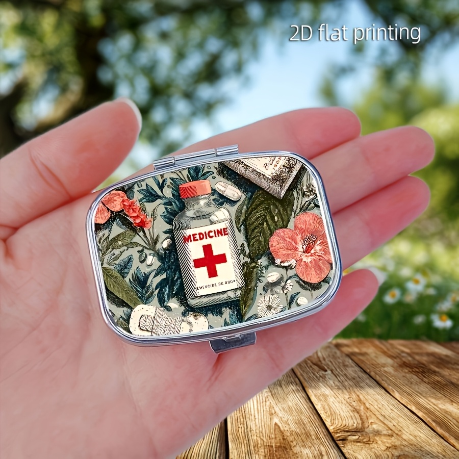 Travel Accessories Gifts For Women - Kişisel İlaç Saklama Kutusu, 2 Bölmeli
