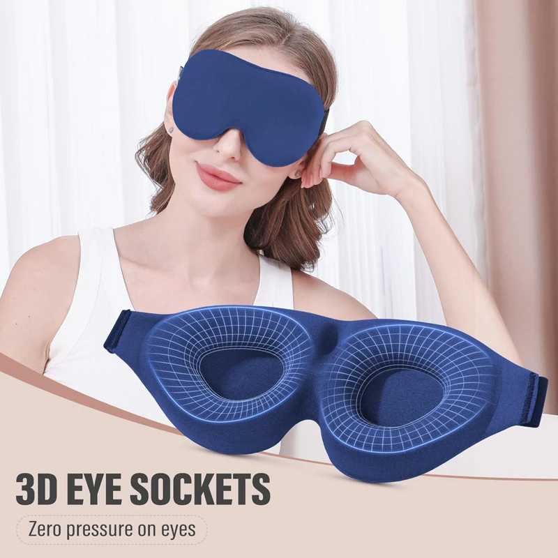 Travel Accessories Eye Mask - 3D Gece Uyku Göz Maskesi, Nefes