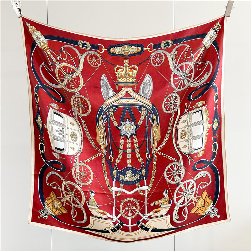 Travel Accessories To Gift - 12MM yumuşak ipek eşarp kadın 90CM