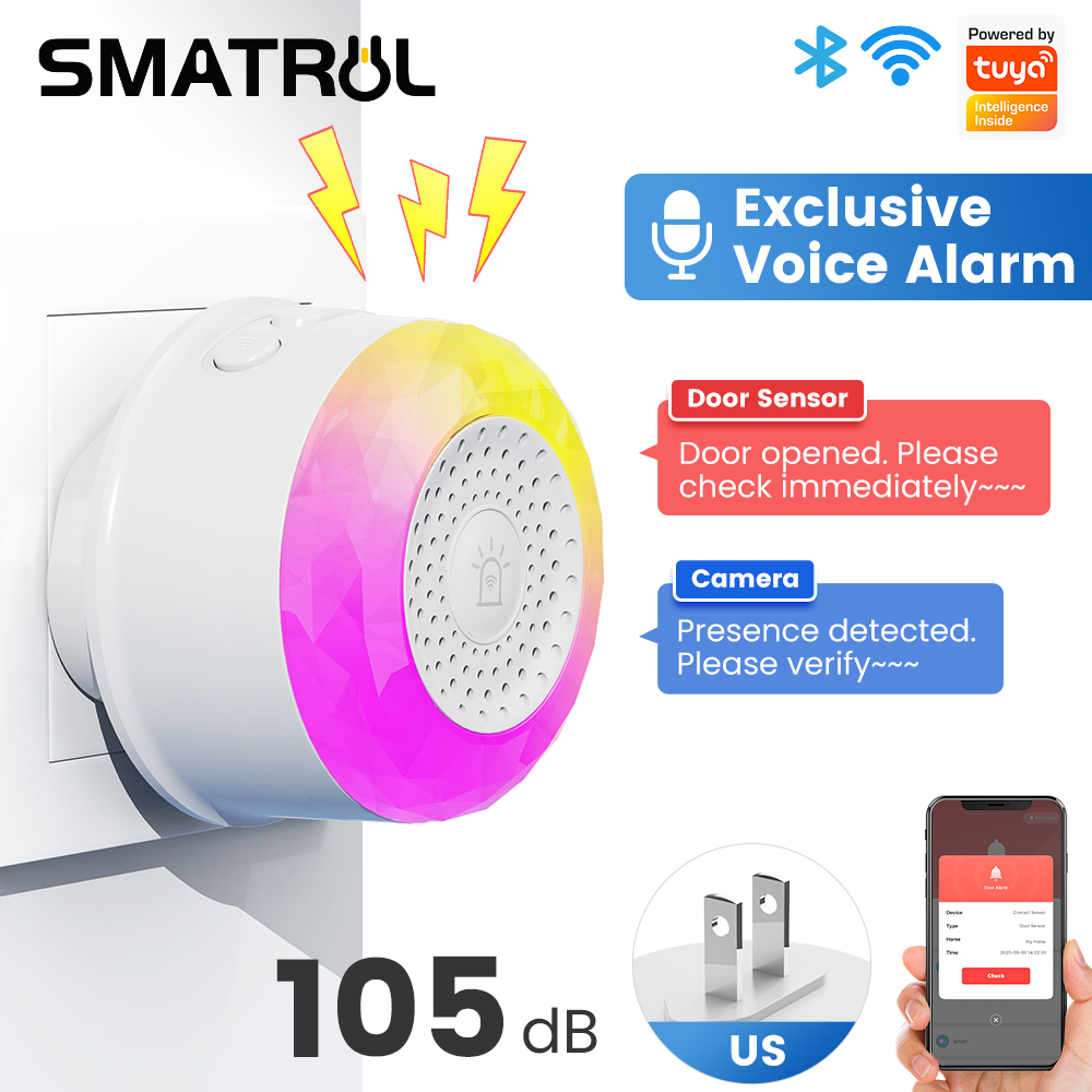 Travel Accessories Uk - SMATRUL Tuya WiFi Sesli ve Işıklı
