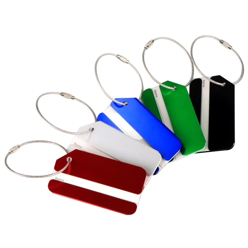 Travel Accessories In Train - 1 adet alüminyum alaşımlı bagaj etiketi