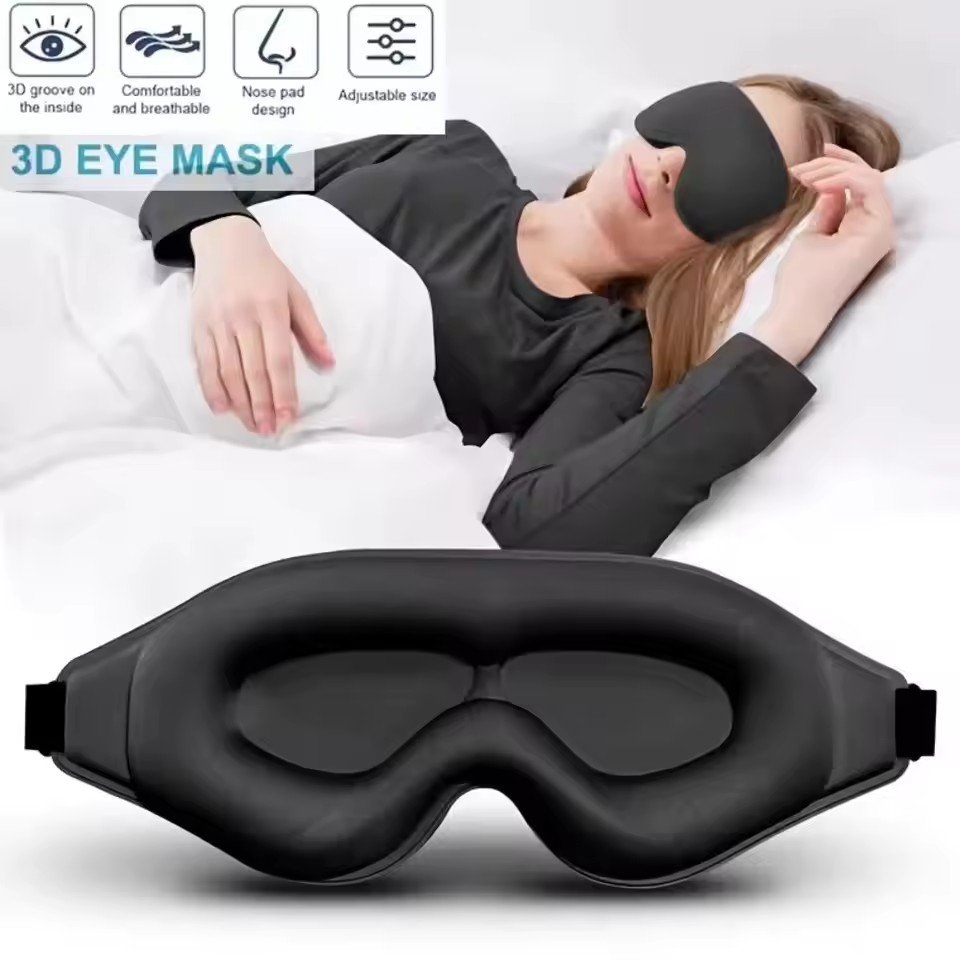 Travel Accessories Eye Mask - 3D Göz Maskesi, Rahat ve Nefes