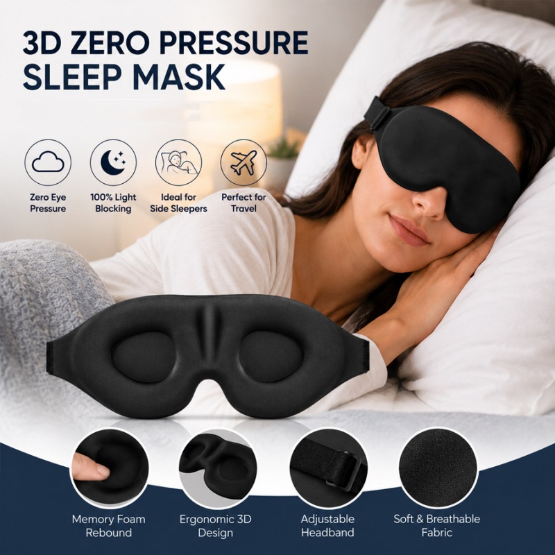 Travel Accessories Eye Mask - 3d Uyku Göz Maskesi Konfor Işık