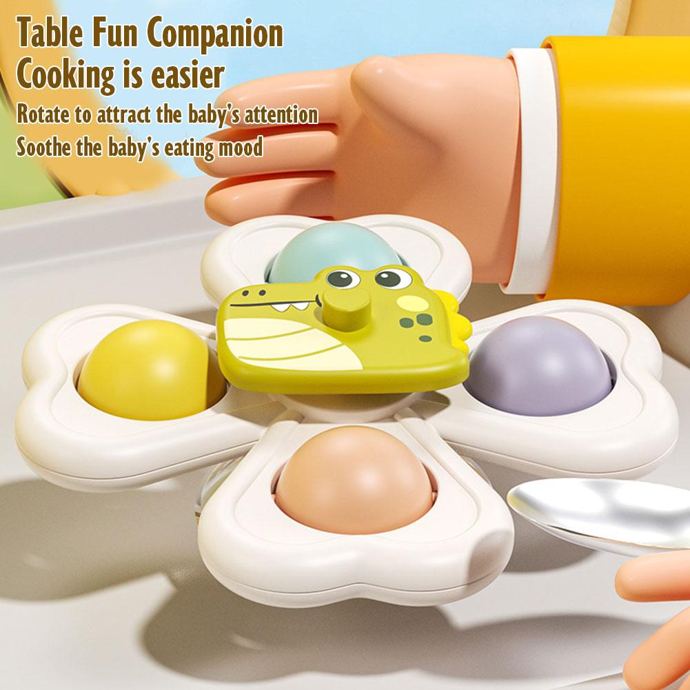 3 adet vantuzlu döner oyuncak  - Travel Accessories For Baby incelemesi ve fiyatı