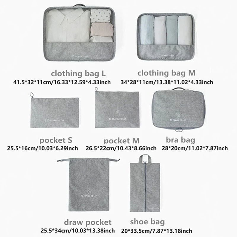 Erkekler ve Kadınlar için 7 Pa - Travel Accessories Kit For Women incelemesi ve fiyatı